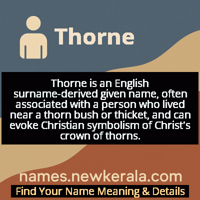 Thorne Name Meaning and Origin