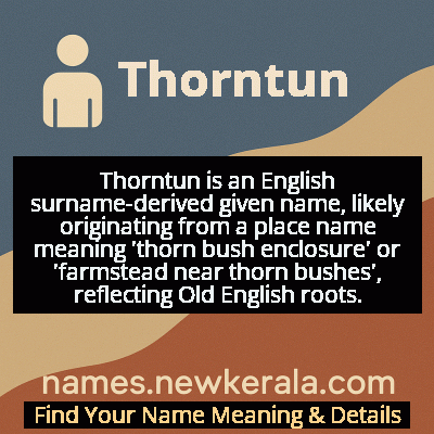 Thorntun Name Meaning and Origin