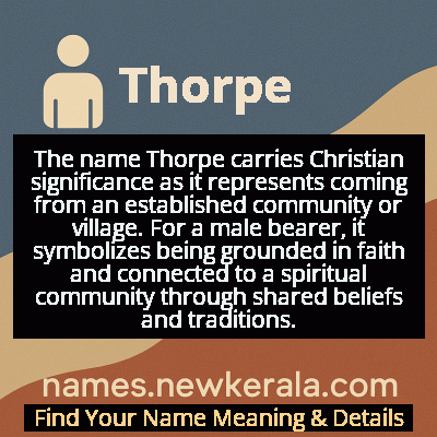Thorpe Name Meaning and Origin