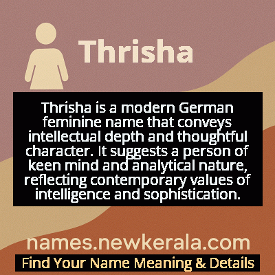 Thrisha Name Meaning and Origin