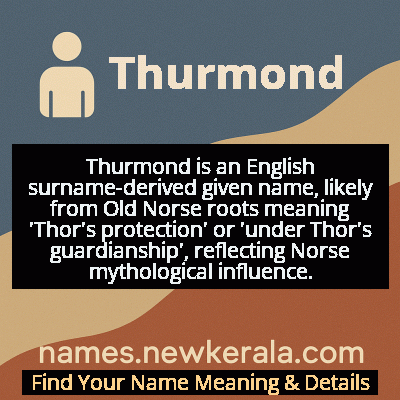 Thurmond Name Meaning and Origin