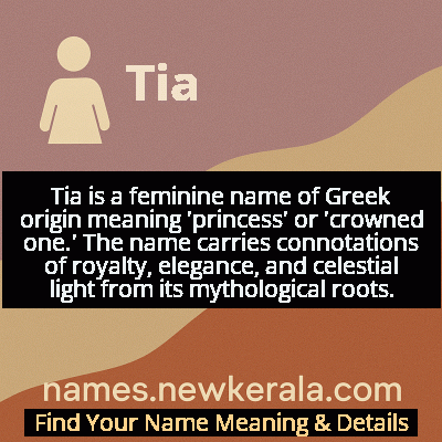 Tia Name Meaning and Origin