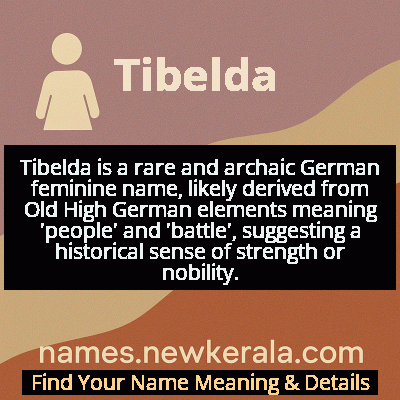 Tibelda Name Meaning and Origin