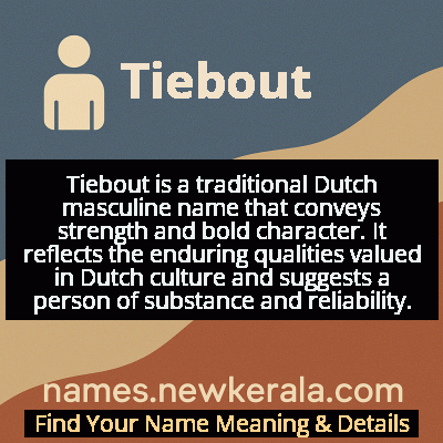 Tiebout Name Meaning and Origin
