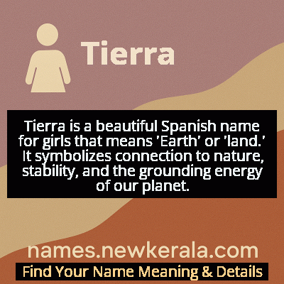 Tierra Name Meaning and Origin