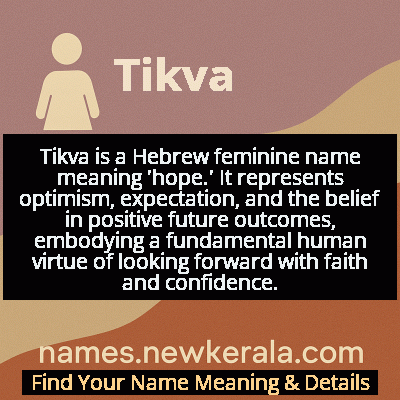 Tikva Name Meaning and Origin