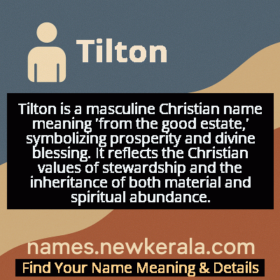 Tilton Name Meaning and Origin