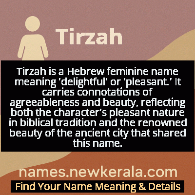 Tirzah Name Meaning and Origin