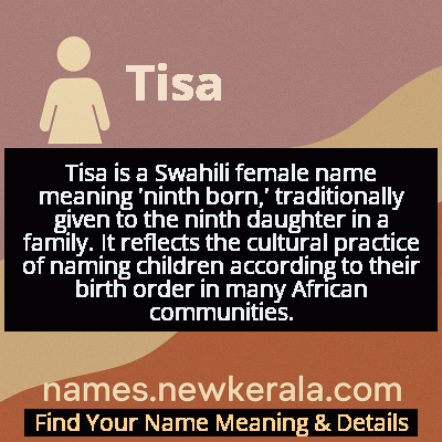 Tisa Name Meaning and Origin
