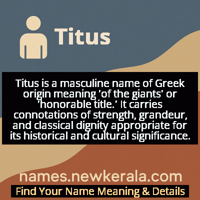Titus Name Meaning and Origin