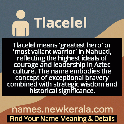 Tlacelel Name Meaning and Origin