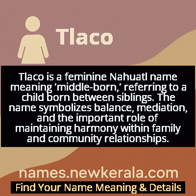 Tlaco Name Meaning and Origin