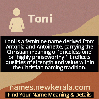 Toni Name Meaning and Origin