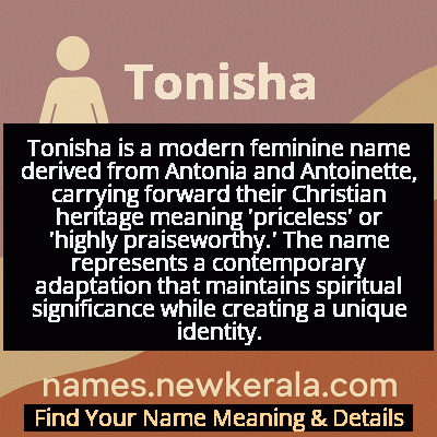Tonisha Name Meaning and Origin