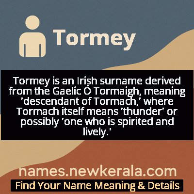 Tormey Name Meaning and Origin