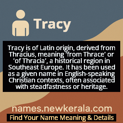 Tracy Name Meaning and Origin