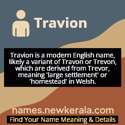 Travion Name Meaning and Origin