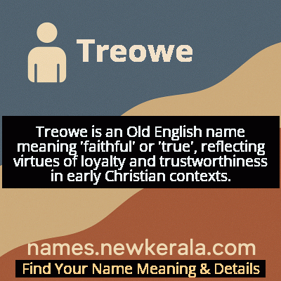 Treowe Name Meaning and Origin