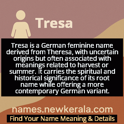 Tresa Name Meaning and Origin