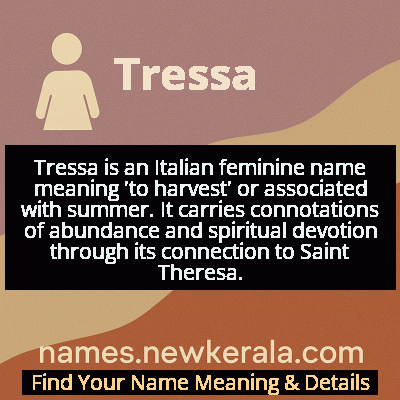 Tressa Name Meaning and Origin