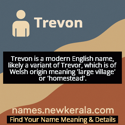 Trevon Name Meaning and Origin