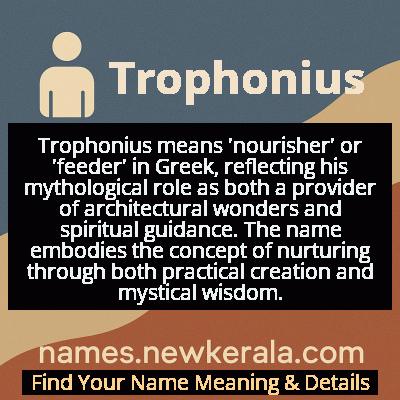 Trophonius Name Meaning and Origin
