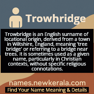 Trowhridge Name Meaning and Origin