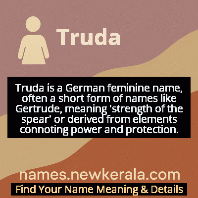 Truda Name Meaning and Origin