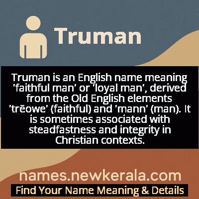 Truman Name Meaning and Origin