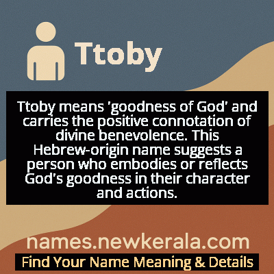 Ttoby Name Meaning and Origin