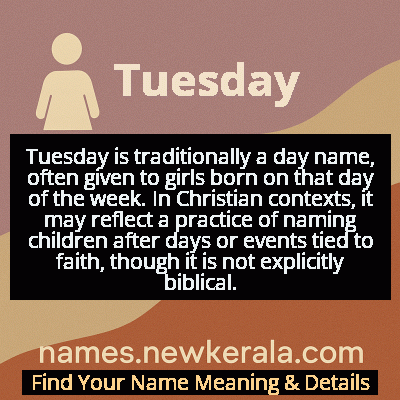 Tuesday Name Meaning and Origin