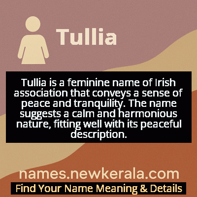 Tullia Name Meaning and Origin
