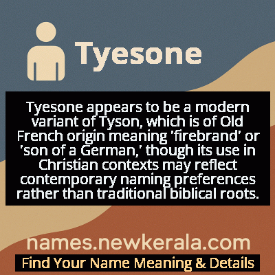 Tyesone Name Meaning and Origin