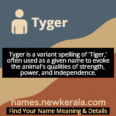 Tyger Name Meaning and Origin