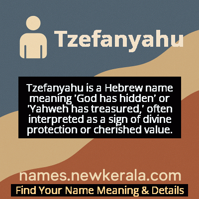 Tzefanyahu Name Meaning and Origin