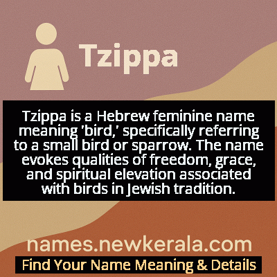 Tzippa Name Meaning and Origin