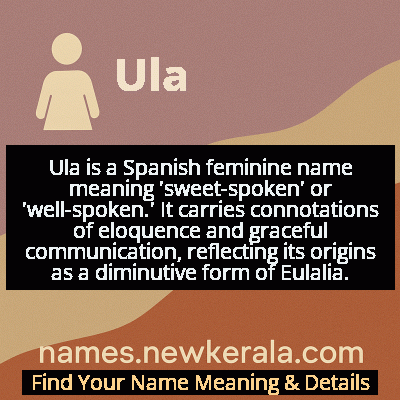 Ula Name Meaning and Origin