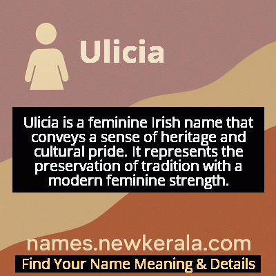 Ulicia Name Meaning and Origin