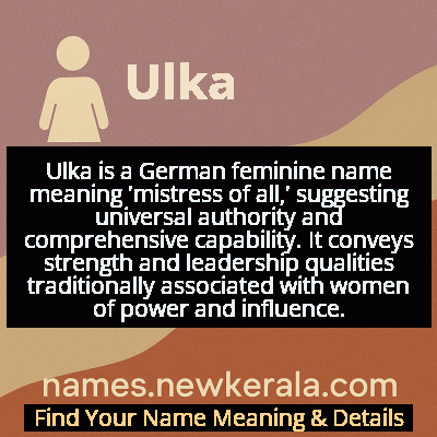 Ulka Name Meaning and Origin