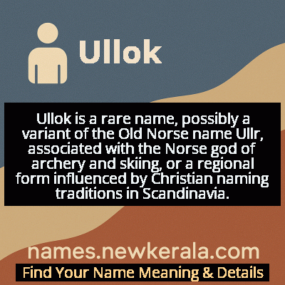 Ullok Name Meaning and Origin