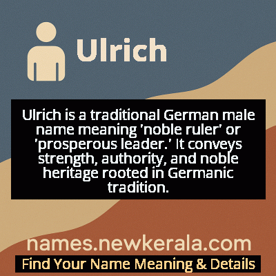 Ulrich Name Meaning and Origin