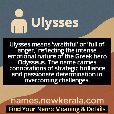 Ulysses Name Meaning and Origin