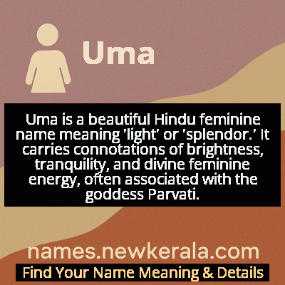 Uma Name Meaning and Origin