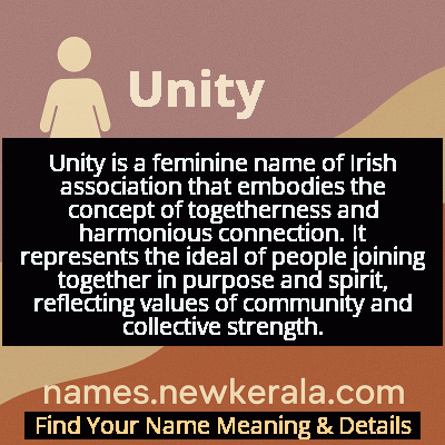 Unity Name Meaning and Origin