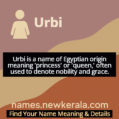 Urbi Name Meaning and Origin