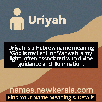 Uriyah Name Meaning and Origin