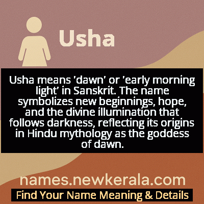 Usha Name Meaning and Origin