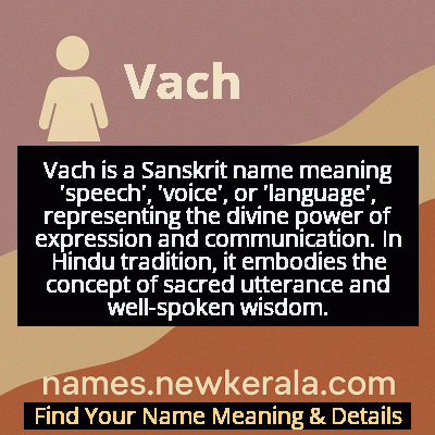 Vach Name Meaning and Origin