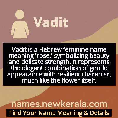 Vadit Name Meaning and Origin