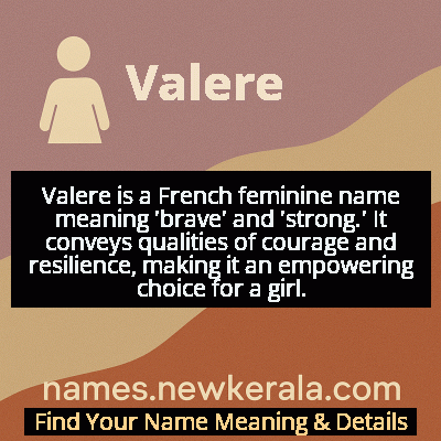 Valere Name Meaning and Origin